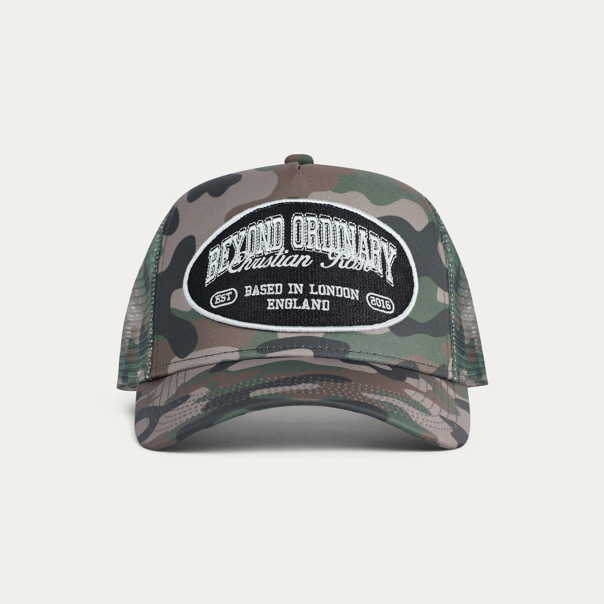 Green Camouflage / Black / White