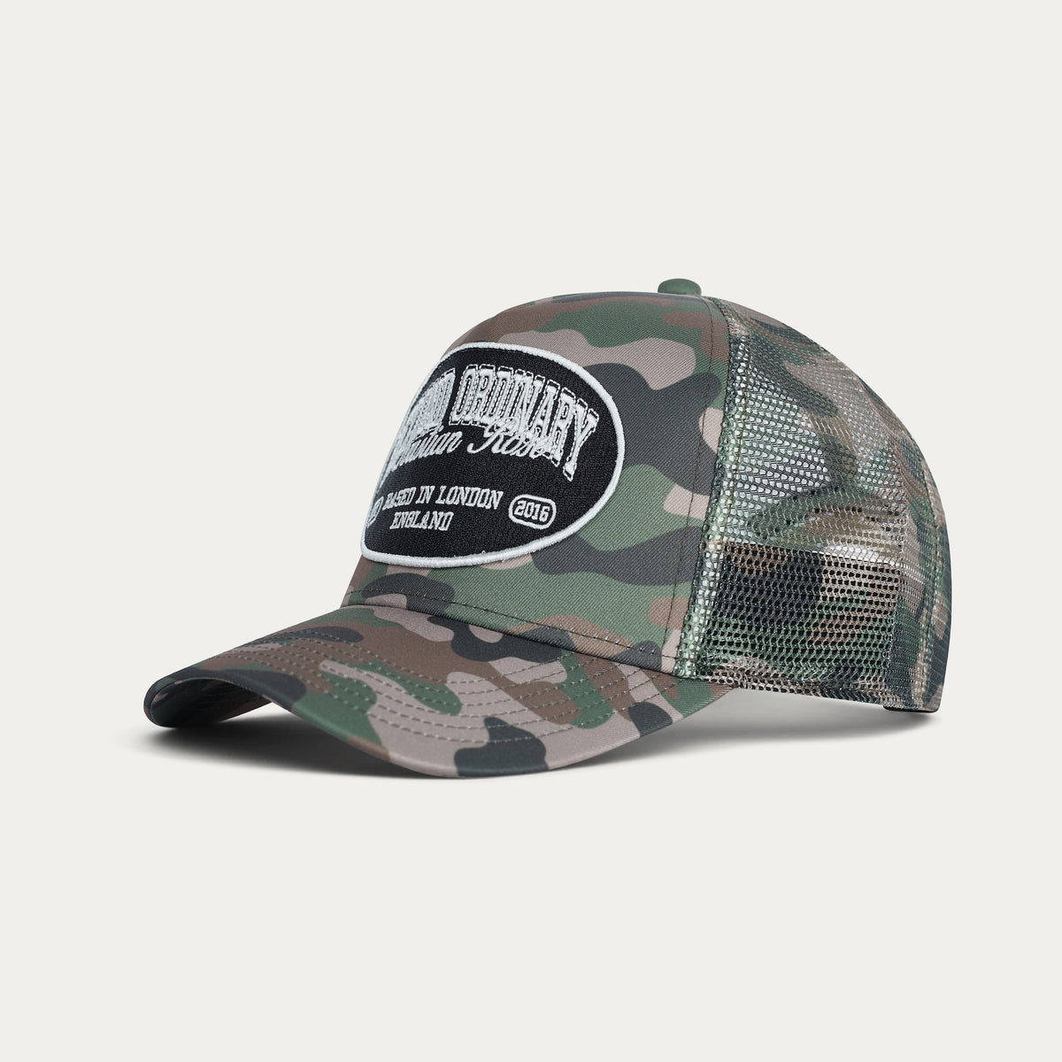 Green Camouflage / Black / White