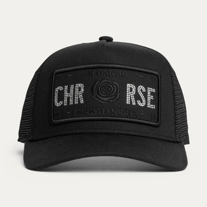 Black / Crystal Rhinestone