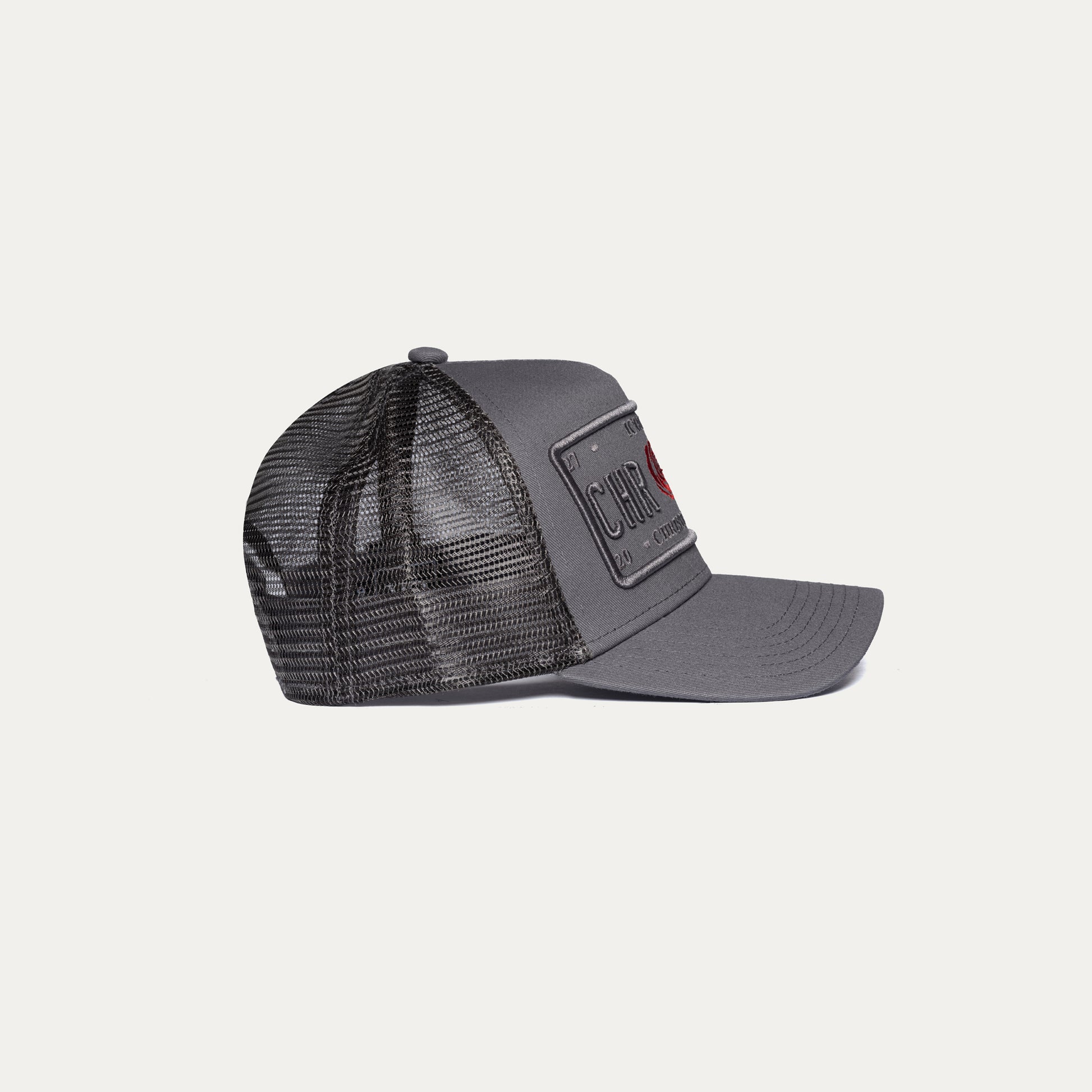 Grey Cap Christian Rose Iconic II Red Rose