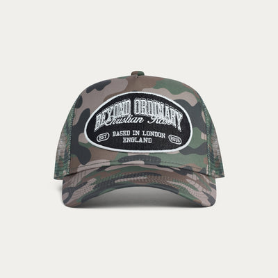 Green Camouflage / Black / White