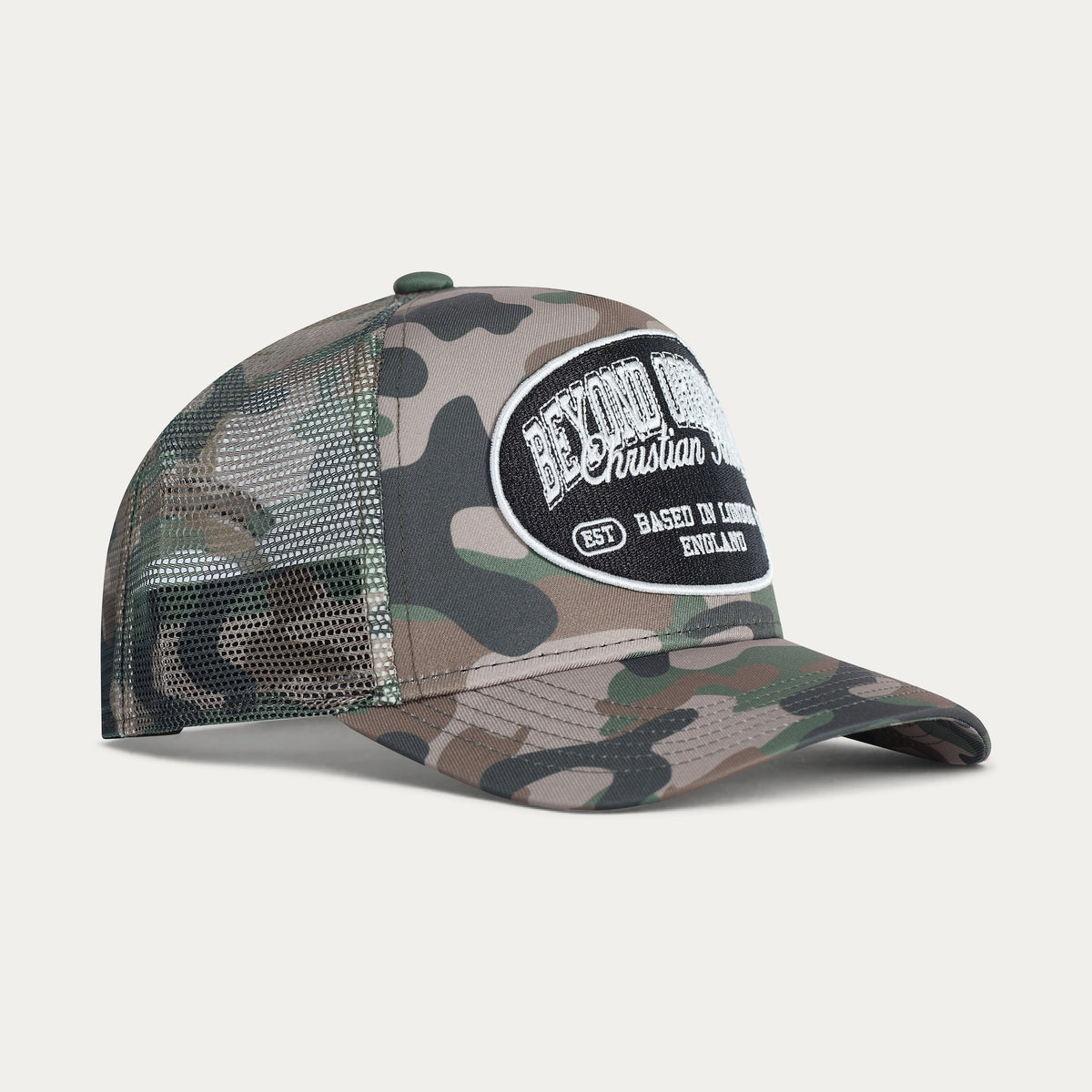 Green Camouflage / Black / White