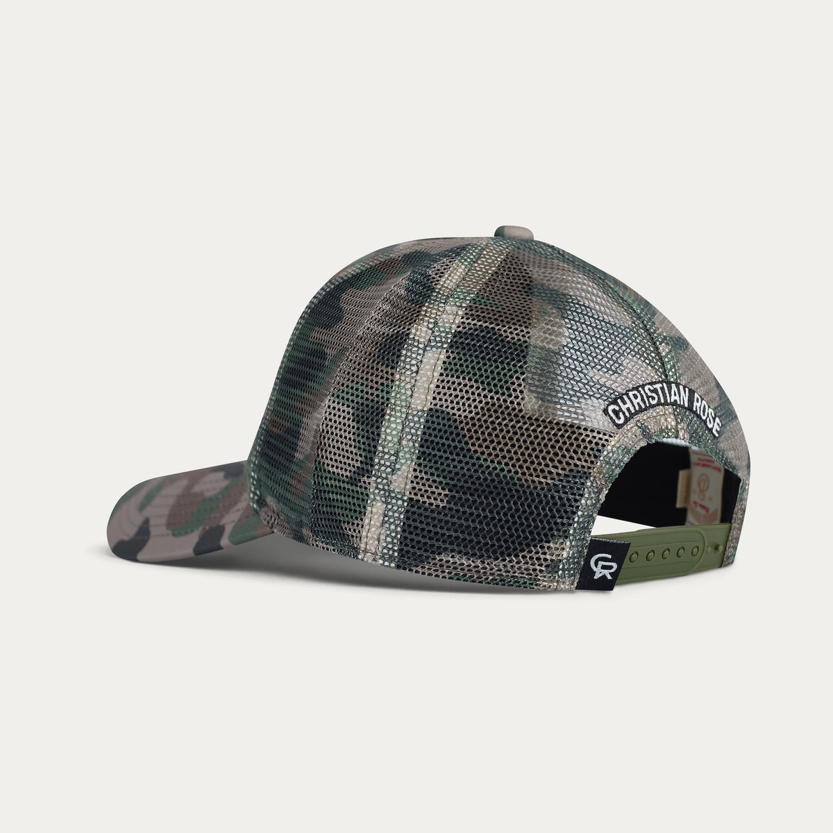 Green Camouflage / Black / White