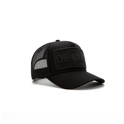 Black / Black Trucker Cap - [Iconic II] - Christian Rose