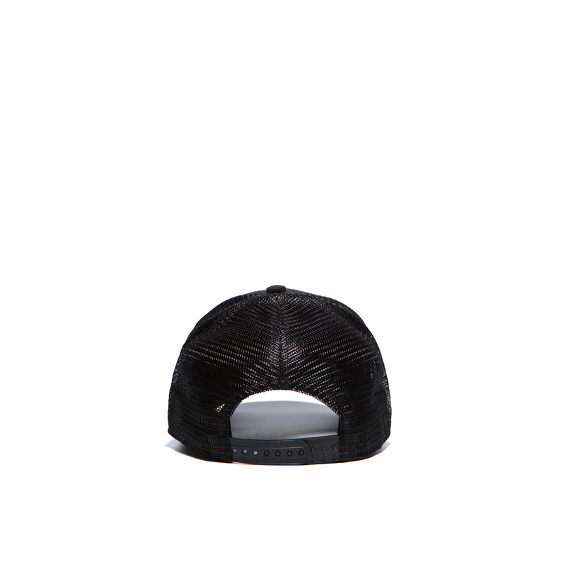 Black / Red Trucker Cap - [RED ROSE ICONIC II] - Christian Rose