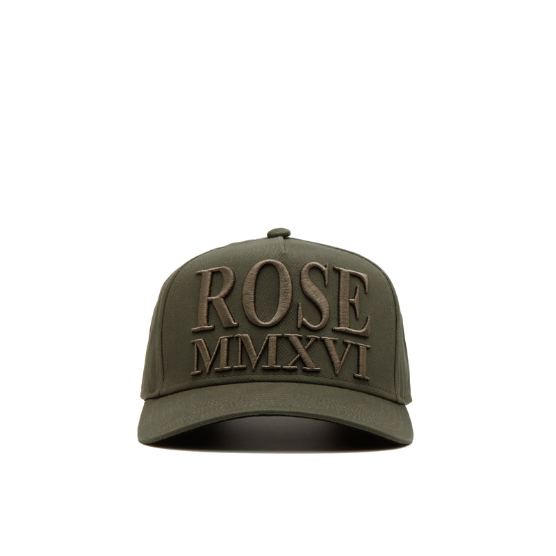 Olive Numerals Trucker Cap - [Private Plate] - Christian Rose