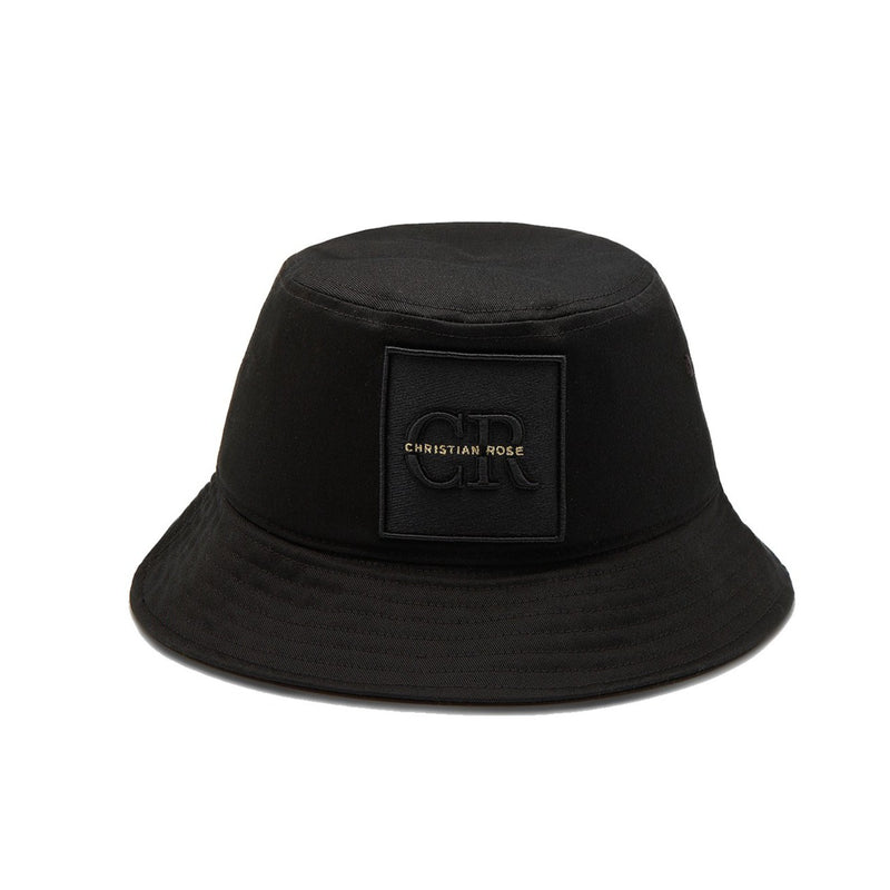Black / Gold Bucket Hat - [CR Logo] - Christian Rose